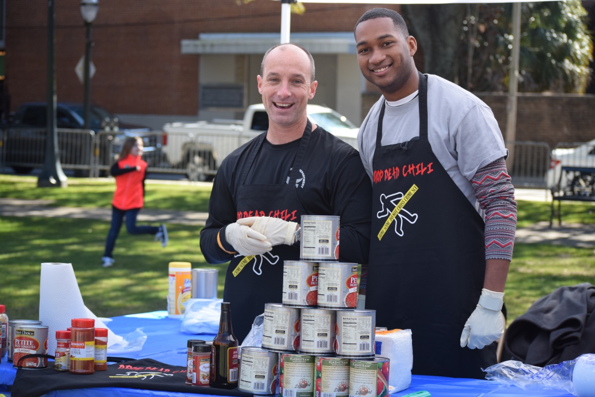 Drop Dead Chili Team, Homicide Unit, at the 2017 Chili Cook-Off