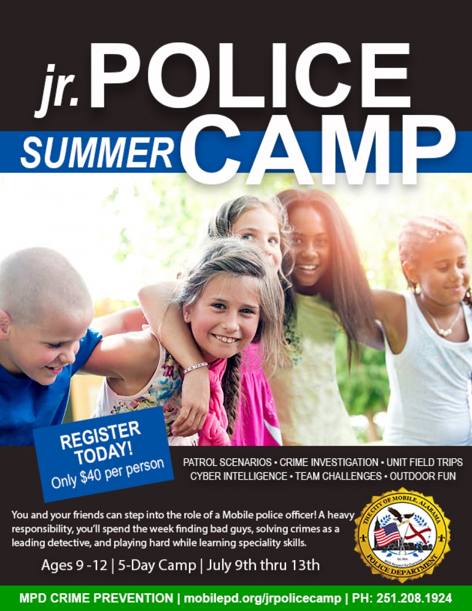 Jr. Police Summer Camp Program 2018