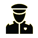 graphic of police office