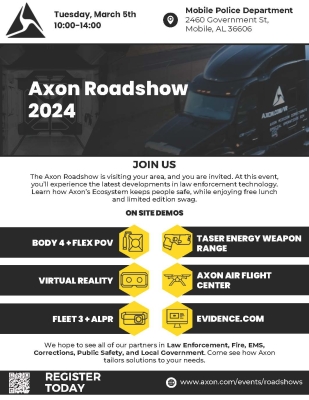 Axon Roadshow 2024 Flyer
