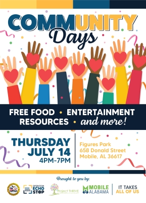 Community Days Flyer for July 14, 2022