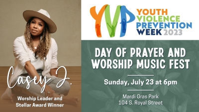 YVP Week Day of Prayer & Worship Music Fest Flyer