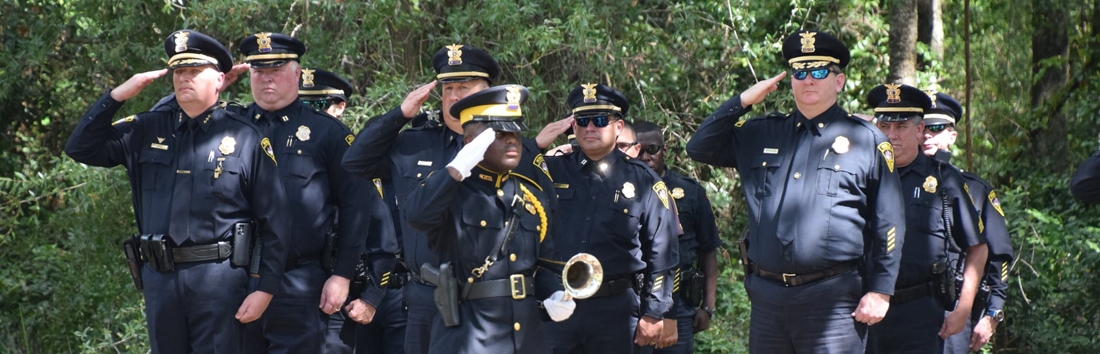 officers saluting