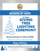 MPD Giving Tree Lighting Ceremony